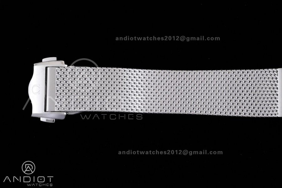 Seamaster 300M Diver 007 SS VSF 1:1 Best Edition Blue Wave Dial on SS Mesh Bracelet VS8806 Super Clone