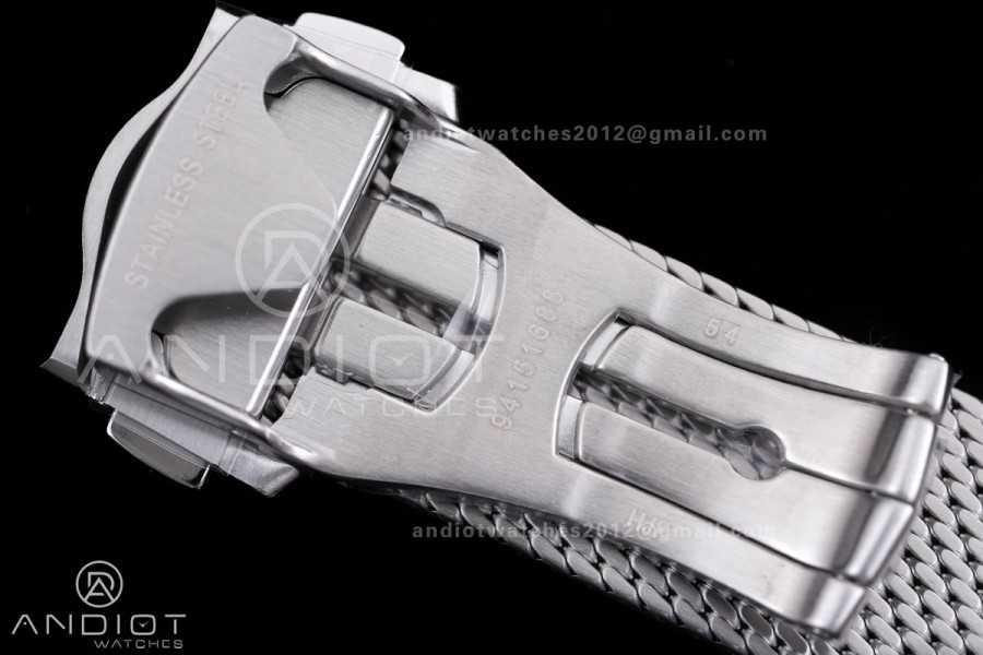 Seamaster 300M Diver 007 SS VSF 1:1 Best Edition Blue Wave Dial on SS Mesh Bracelet VS8806 Super Clone