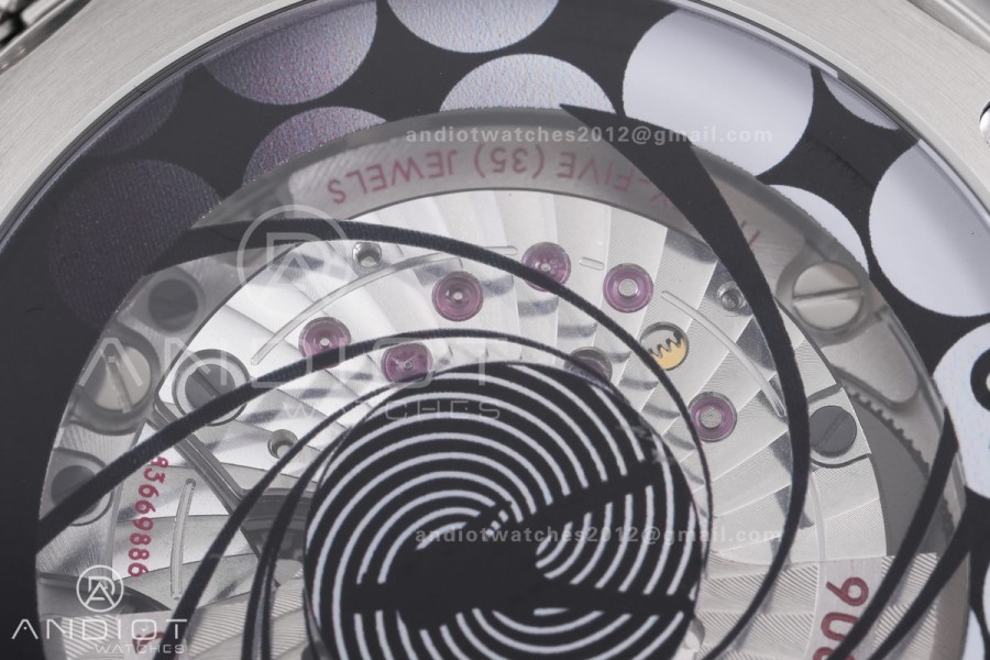 Seamaster 300M Diver 007 SS VSF 1:1 Best Edition Blue Wave Dial on SS Mesh Bracelet VS8806 Super Clone