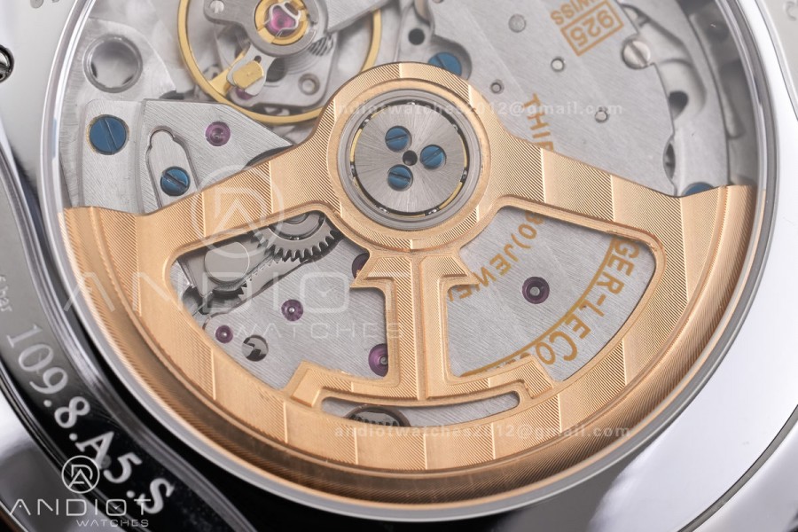 Master Ultra Thin Moon SS APSF 1:1 Best Edition Silver Dial on Black Leather Strap SA925 Super Clone