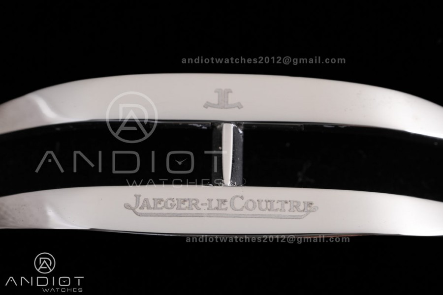 Master Ultra Thin Moon SS APSF 1:1 Best Edition Silver Dial on Black Leather Strap SA925 Super Clone