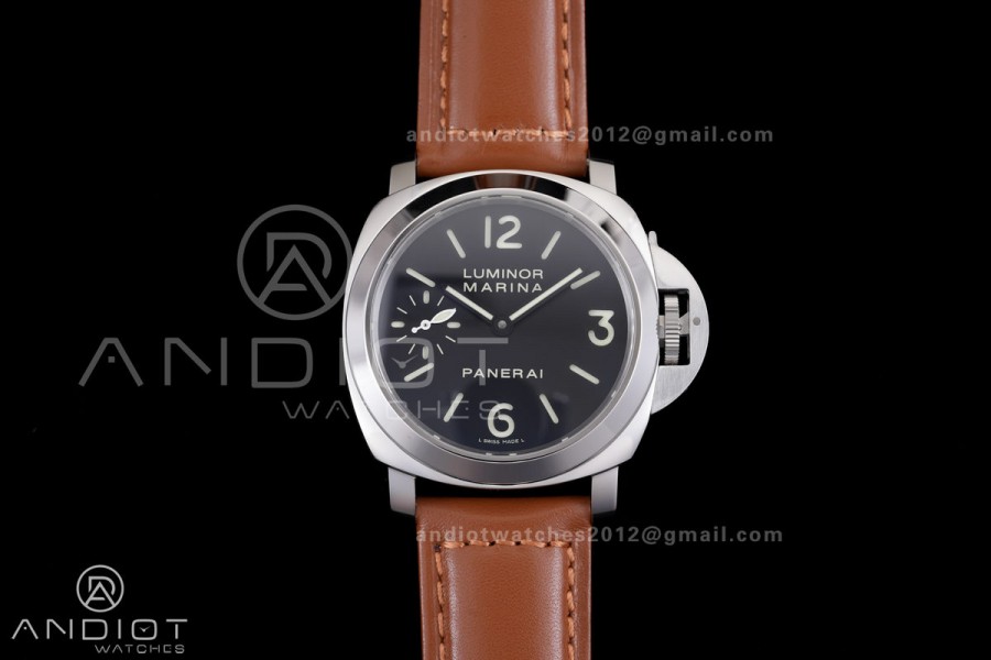 PAM111 SS HWF 1:1 Best Edition on Brown Leather Strap Strap A6497