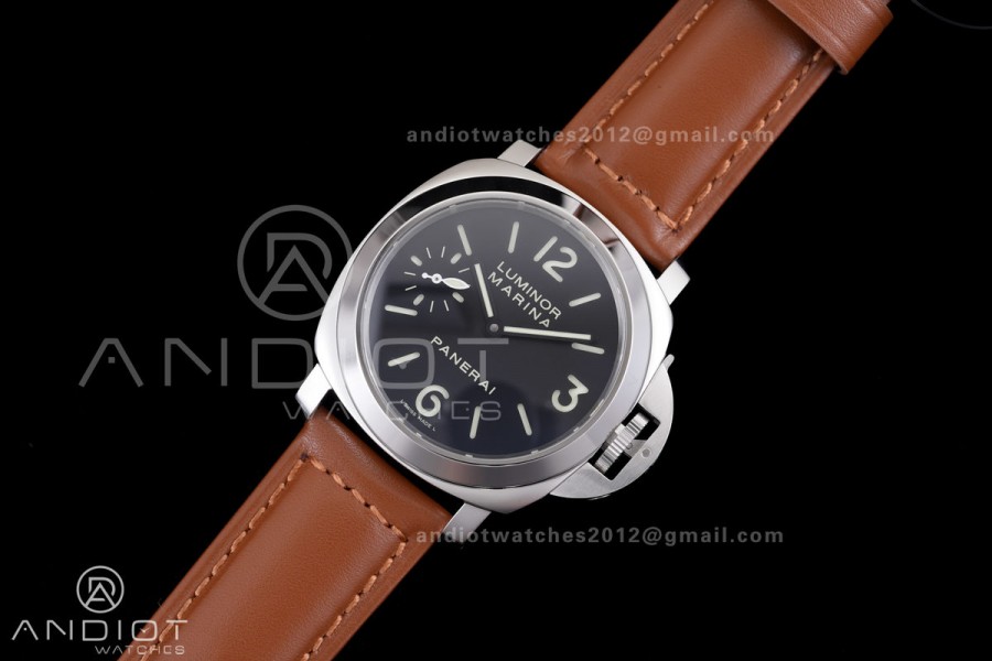 PAM111 SS HWF 1:1 Best Edition on Brown Leather Strap Strap A6497