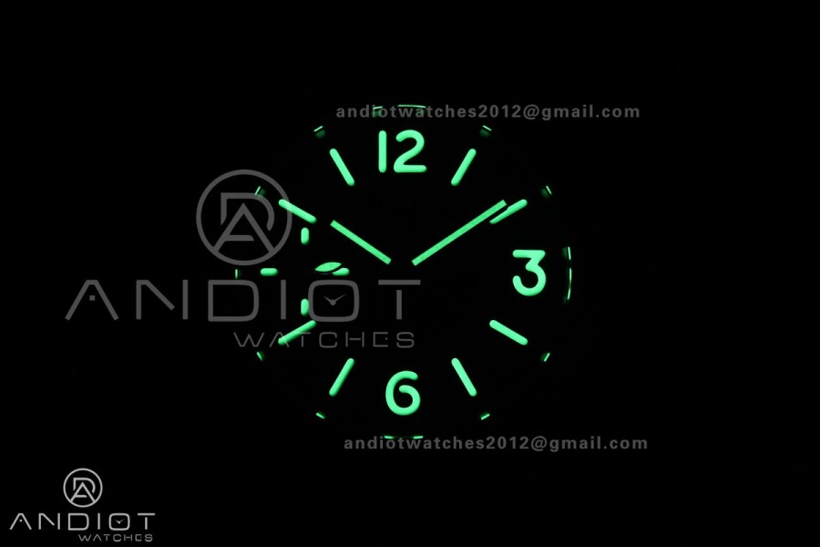 PAM111 SS HWF 1:1 Best Edition on Brown Leather Strap Strap A6497