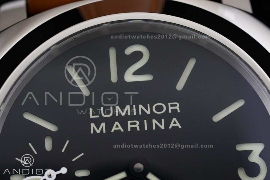 PAM111 SS HWF 1:1 Best Edition on Brown Leather Strap Strap A6497