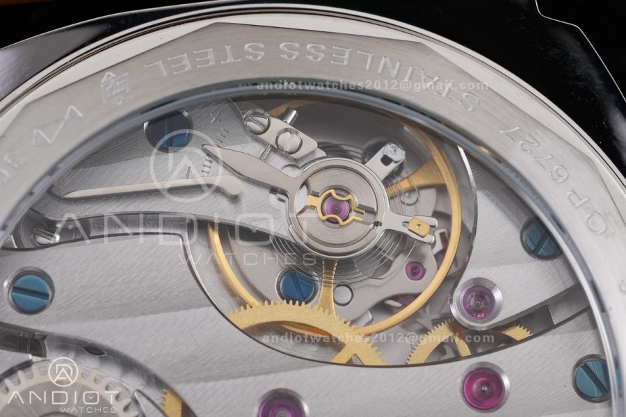 PAM111 SS HWF 1:1 Best Edition on Brown Leather Strap Strap A6497