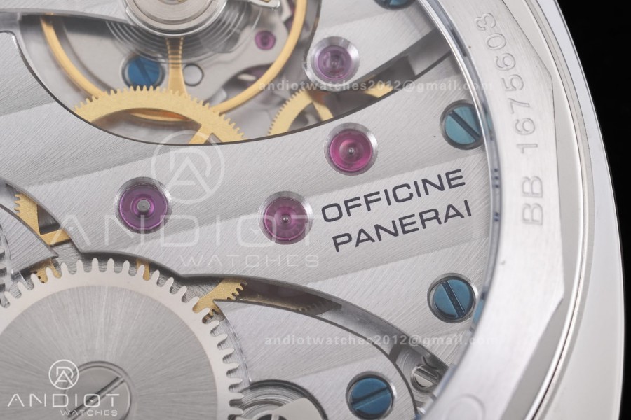 PAM111 SS HWF 1:1 Best Edition on Brown Leather Strap Strap A6497