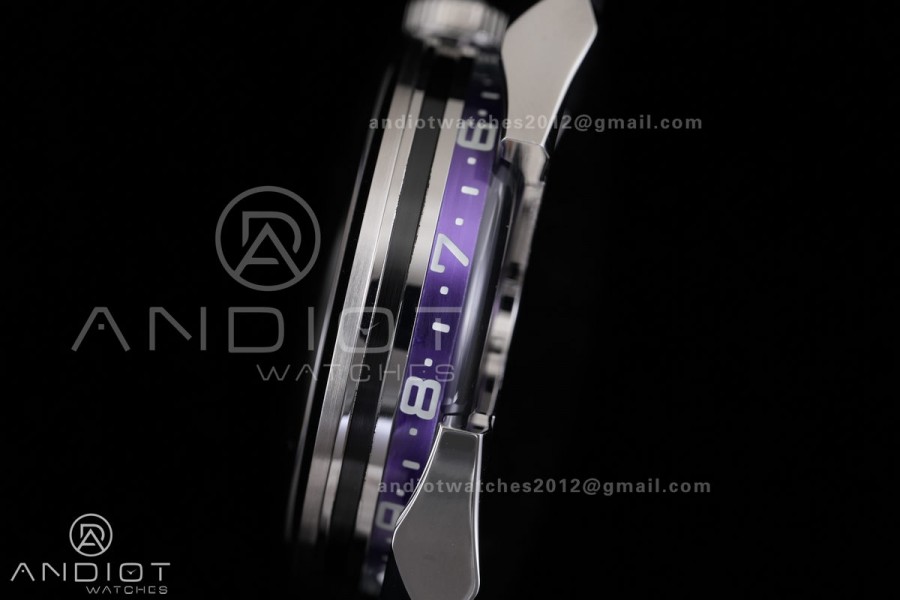 MB&F M.A.D.1.Purple SS K1F 1:1 Best Edition on Black Leather Strap Miyota 821A