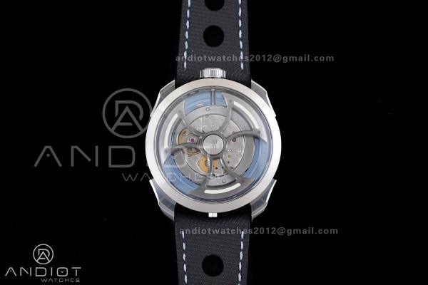 MB&F M.A.D.1.Blue SS K1F 1:1 Best Edition on Black Leather Strap Miyota 821A