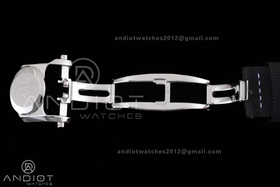 MB&F M.A.D.1.Blue SS K1F 1:1 Best Edition on Black Leather Strap Miyota 821A