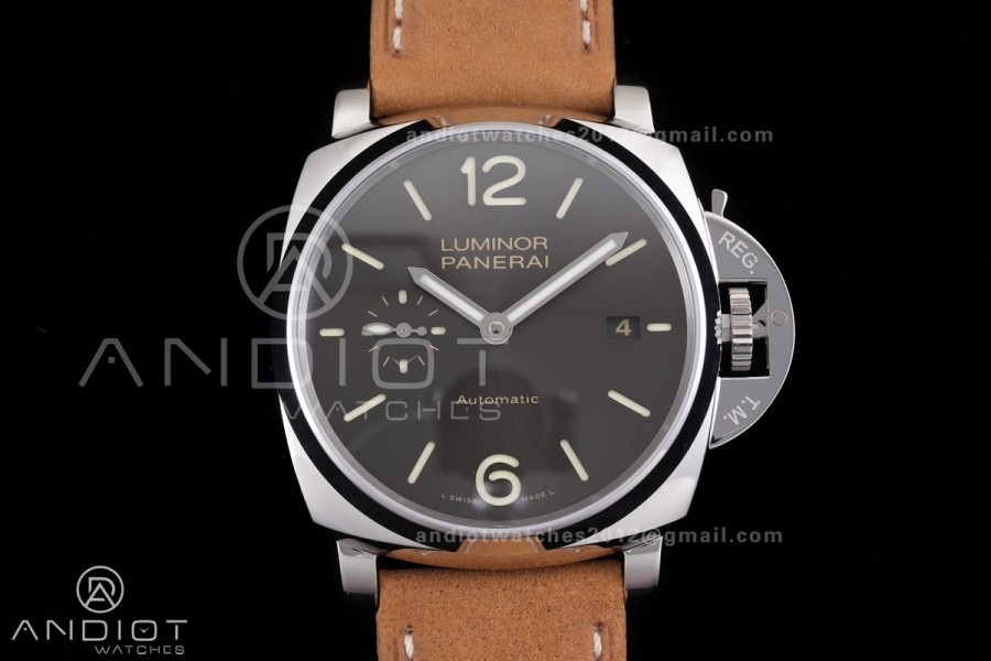 PAM904 Luminor Due VSF Best Edition Gray Dial on Brown Asso Strap AXXXIV