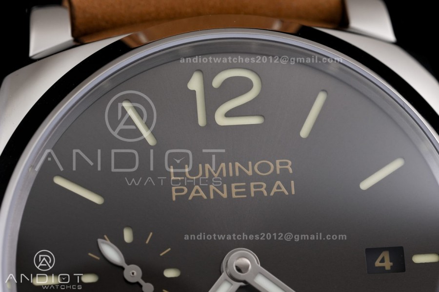 PAM904 Luminor Due VSF Best Edition Gray Dial on Brown Asso Strap AXXXIV
