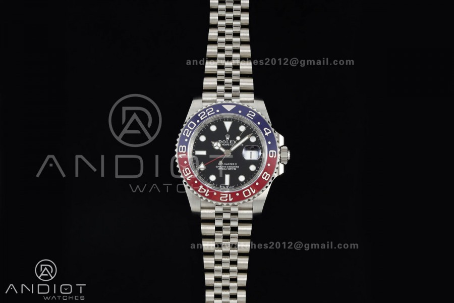 GMT-Master II 126710 BLRO 904L Steel ERF 1:1 Best Edition on Jubilee Bracelet JH3285 (Free Sprung)