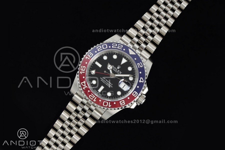 GMT-Master II 126710 BLRO 904L Steel ERF 1:1 Best Edition on Jubilee Bracelet JH3285 (Free Sprung)