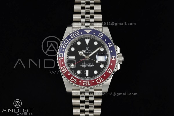 GMT-Master II 126710 BLRO 904L Steel ERF 1:1 Best Edition on Jubilee Bracelet JH3285 (Free Sprung)