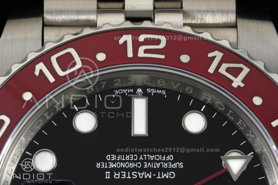 GMT-Master II 126710 BLRO 904L Steel ERF 1:1 Best Edition on Jubilee Bracelet JH3285 (Free Sprung)