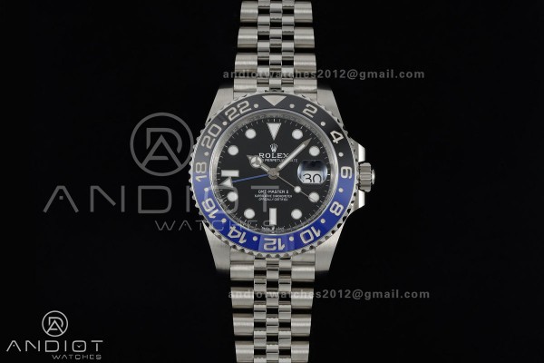 GMT-Master II 126710 BLNR 904L Steel ERF 1:1 Best Edition on Jubilee Bracelet JH3285 (Free Sprung)