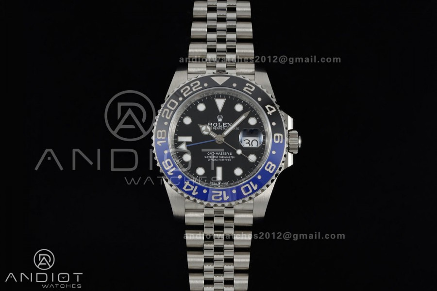 GMT-Master II 126710 BLNR 904L Steel ERF 1:1 Best Edition on Jubilee Bracelet JH3285 (Free Sprung)