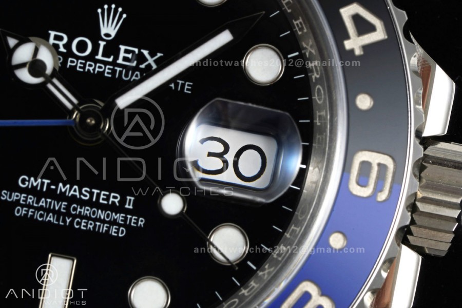 GMT-Master II 126710 BLNR 904L Steel ERF 1:1 Best Edition on Jubilee Bracelet JH3285 (Free Sprung)