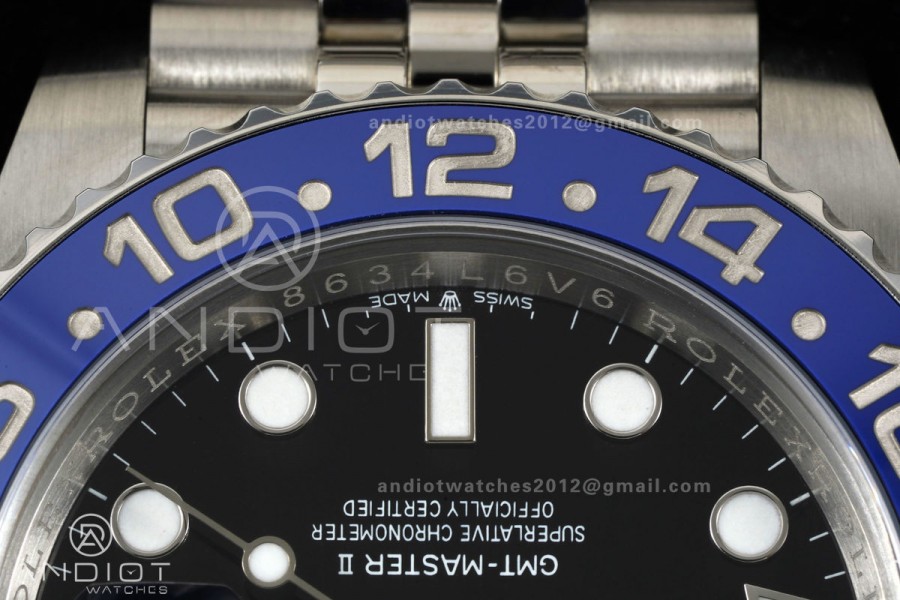 GMT-Master II 126710 BLNR 904L Steel ERF 1:1 Best Edition on Jubilee Bracelet JH3285 (Free Sprung)