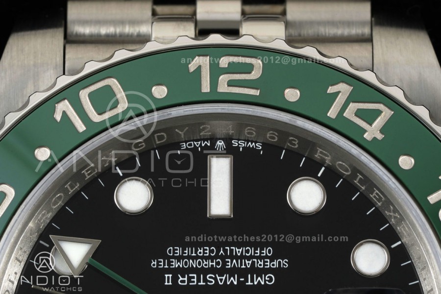 GMT-Master II 126720 VTNR 904L Steel ERF 1:1 Best Edition on Jubilee Bracelet JH3285 (Free Sprung)