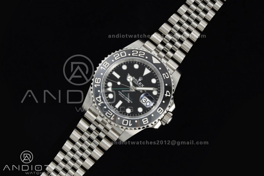 GMT-Master II 126710 GRNR 904L Steel ERF 1:1 Best Edition on Jubilee Bracelet JH3285 (Free Sprung)