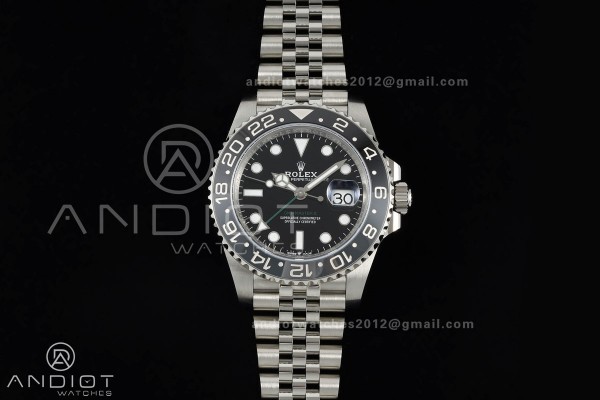 GMT-Master II 126710 GRNR 904L Steel ERF 1:1 Best Edition on Jubilee Bracelet JH3285 (Free Sprung)