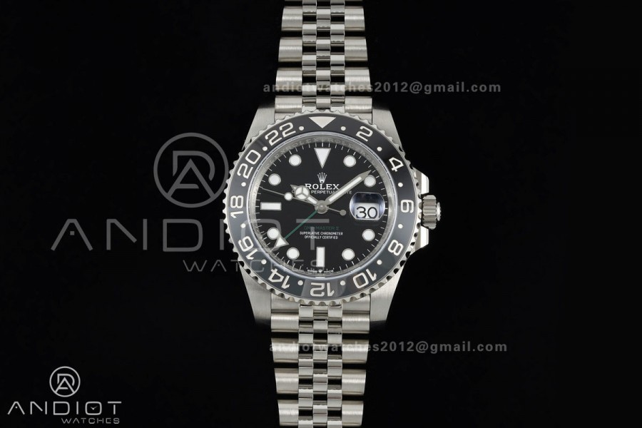 GMT-Master II 126710 GRNR 904L Steel ERF 1:1 Best Edition on Jubilee Bracelet JH3285 (Free Sprung)