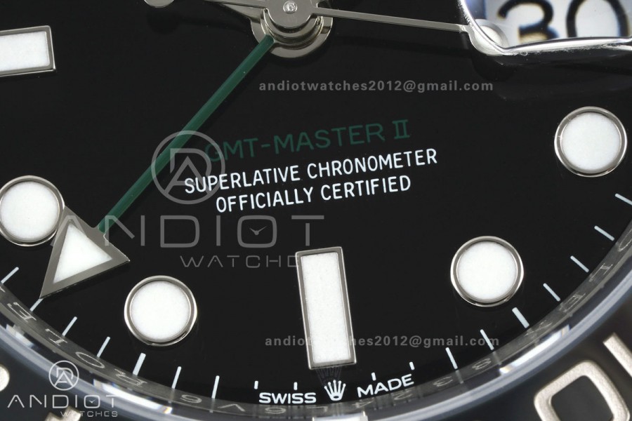 GMT-Master II 126710 GRNR 904L Steel ERF 1:1 Best Edition on Jubilee Bracelet JH3285 (Free Sprung)