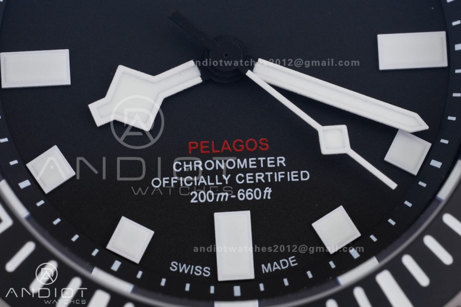 Pelagos FXD Black Ceramic Bezel Ti BRF 1:1 Best Edition Black Dial On Green Nylon Strap