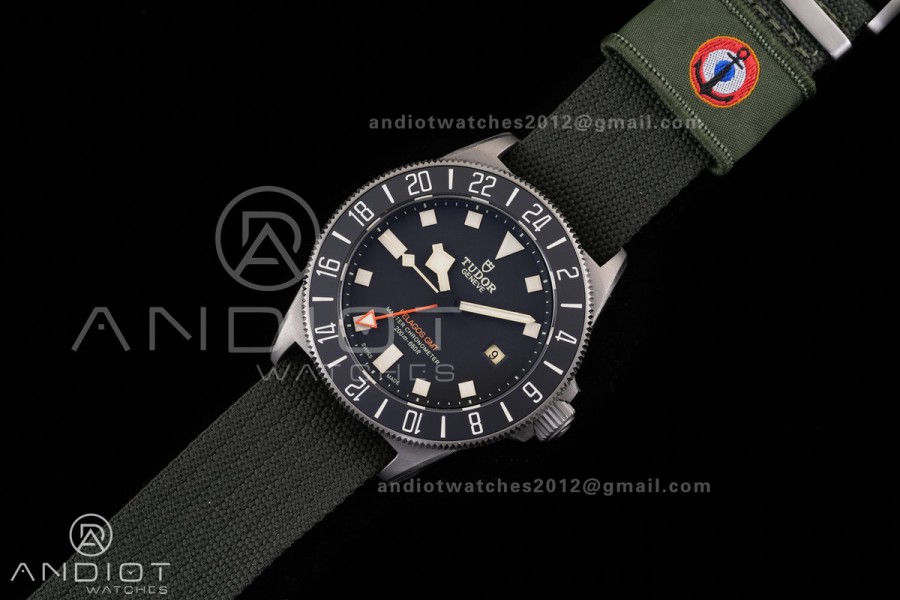 Pelagos M2542G247NU-0002 Ti BRF 1:1 Best Edition Black dial Black Ceramic Bezel On Nylon Strap