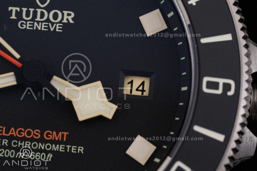 Pelagos M2542G247NU-0002 Ti BRF 1:1 Best Edition Black dial Black Ceramic Bezel On Nylon Strap