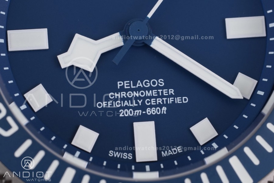 Pelagos FXD Blue Ceramic Bezel Ti BRF 1:1 Best Edition Blue Dial On Blue Nylon Strap