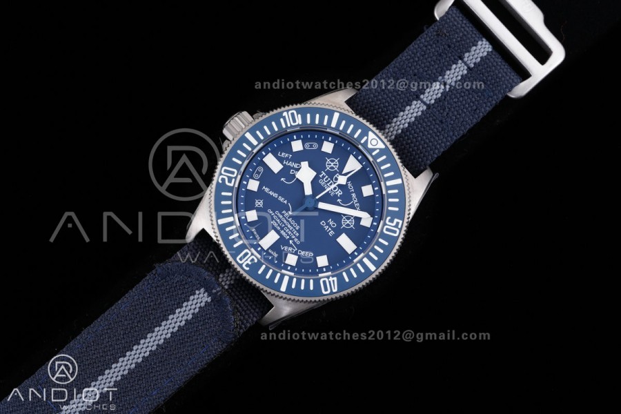 Pelagos FXD Blue Ceramic Bezel Ti BRF 1:1 Best Edition Blue Designed Dial On Blue Nylon Strap