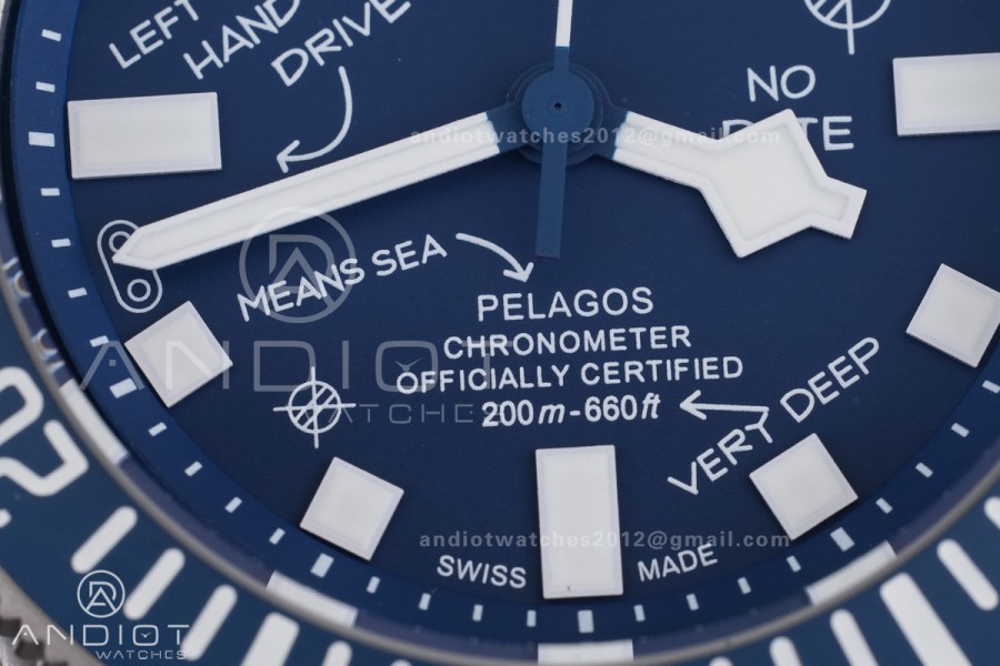 Pelagos FXD Blue Ceramic Bezel Ti BRF 1:1 Best Edition Blue Designed Dial On Blue Nylon Strap