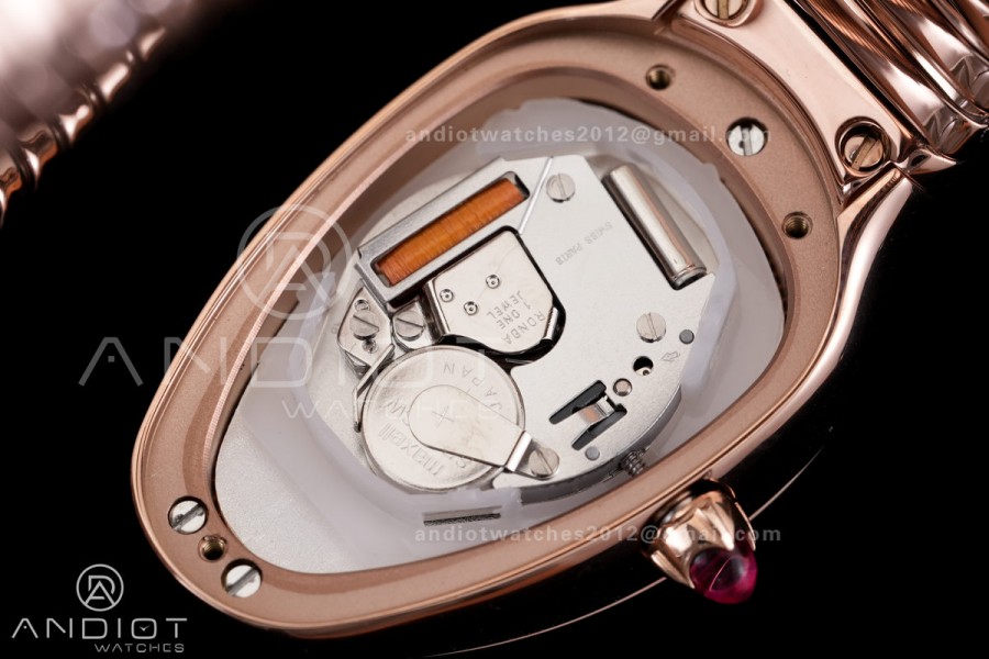 Serpenti 35mm RG BVF 1:1 Best Edition Sliver Dial on RG Bracelet Ronda Quartz