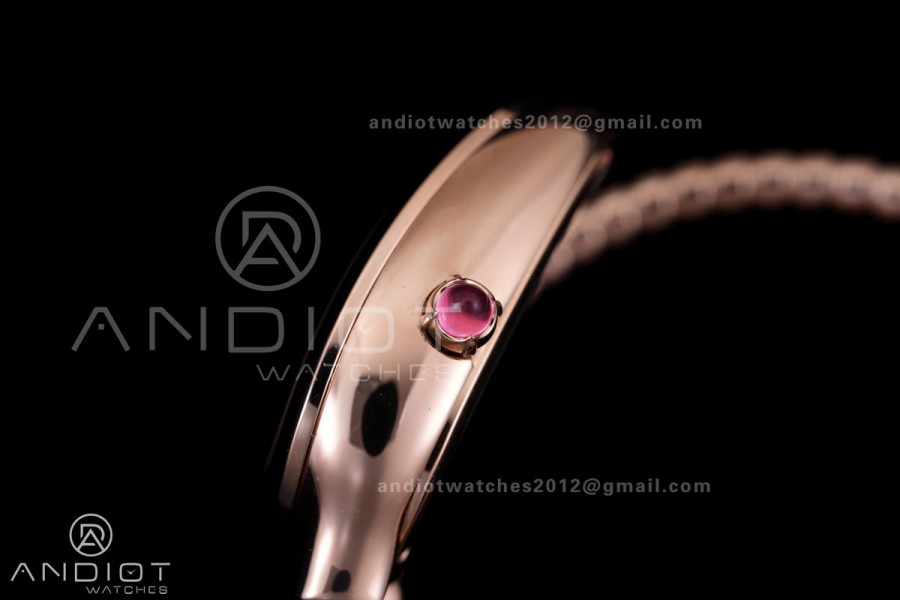 Serpenti 35mm RG BVF 1:1 Best Edition Sliver Dial on RG Bracelet Ronda Quartz