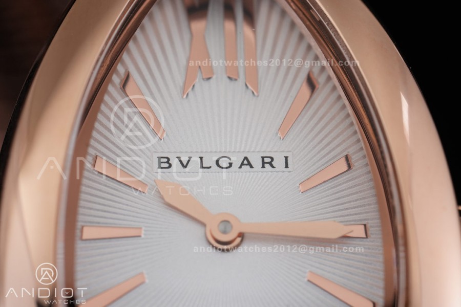 Serpenti 35mm RG BVF 1:1 Best Edition Sliver Dial on RG Bracelet Ronda Quartz