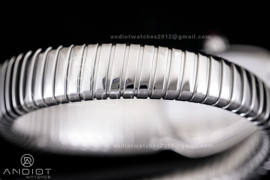 Serpenti 35mm SS BVF 1:1 Best Edition Silver Dial on SS Bracelet Ronda Quartz