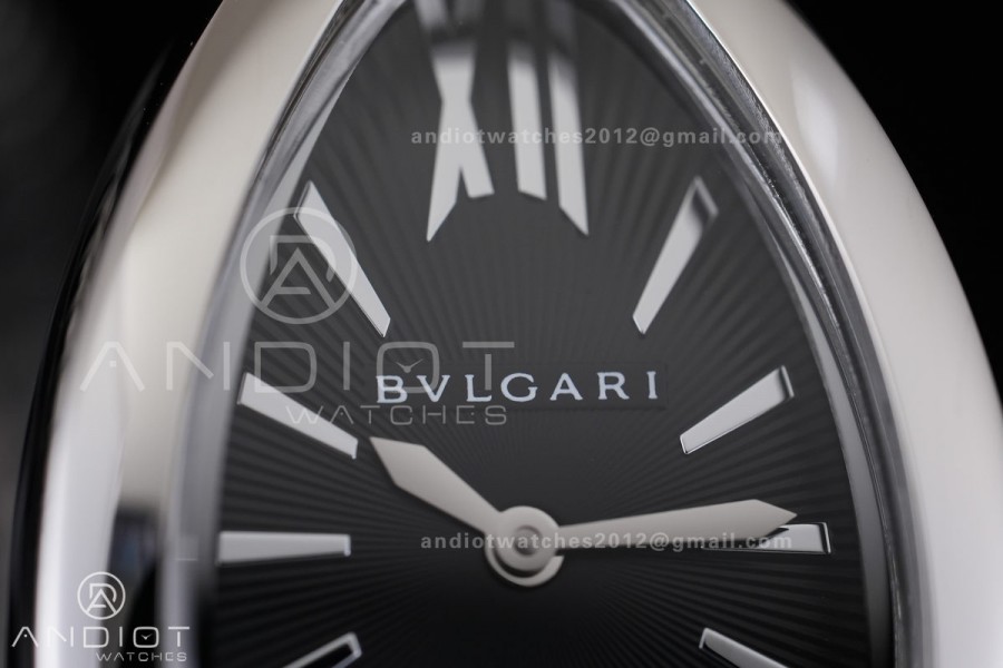 Serpenti 35mm SS BVF 1:1 Best Edition Black Dial on SS Bracelet Ronda Quartz
