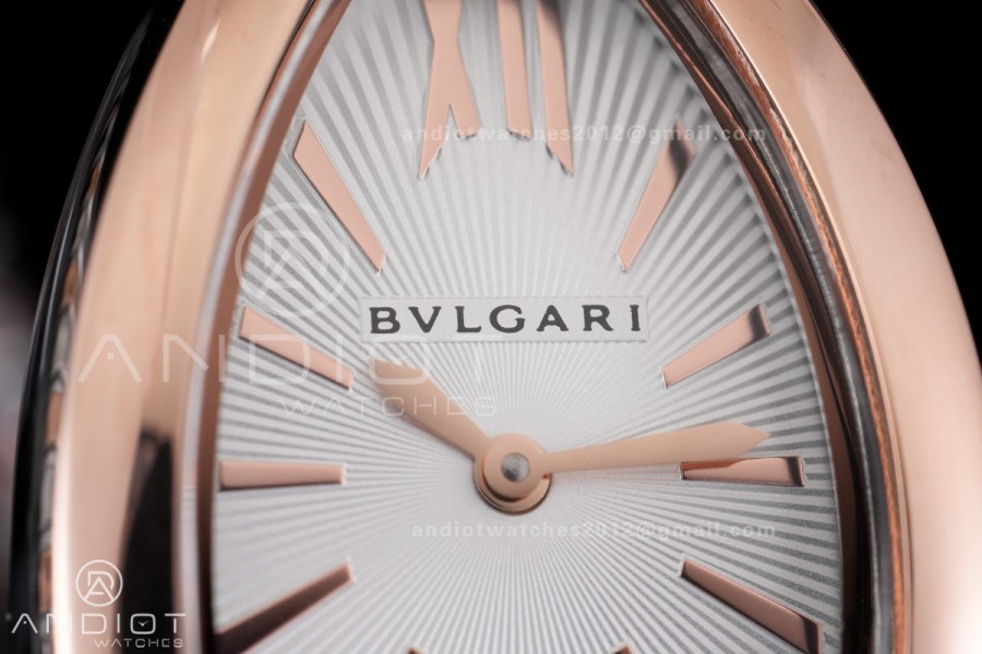 Serpenti 35mm SS/RG BVF 1:1 Best Edition Silver Dial on SS/RG Bracelet Ronda Quartz