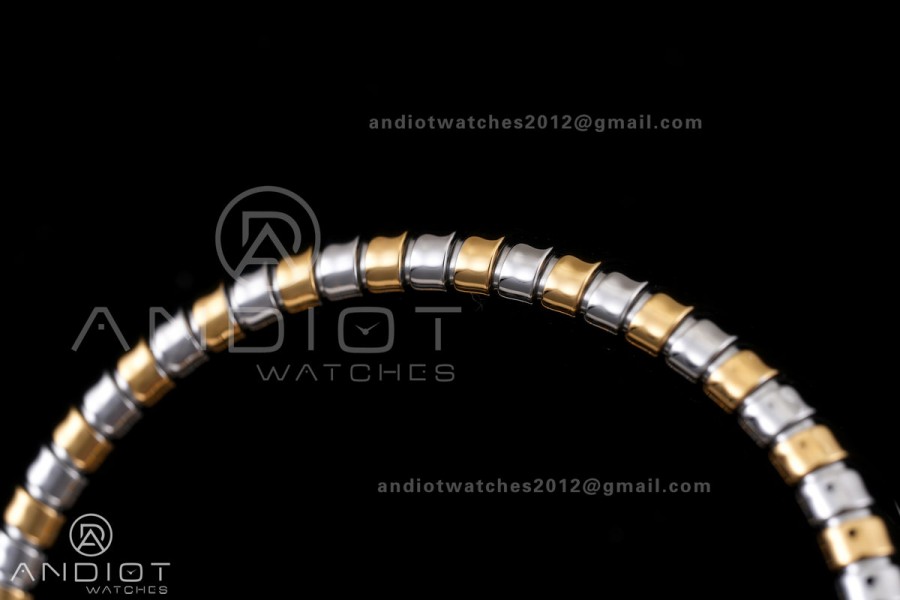 Serpenti 35mm SS/YG BVF 1:1 Best Edition Silver Dial on SS/YG Bracelet Ronda Quartz