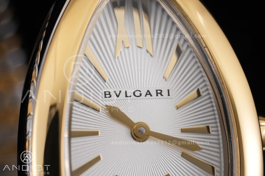 Serpenti 35mm SS/YG BVF 1:1 Best Edition Silver Dial on SS/YG Bracelet Ronda Quartz