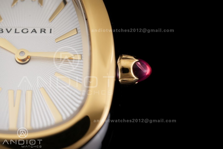 Serpenti 35mm SS/YG BVF 1:1 Best Edition Silver Dial on SS/YG Bracelet Ronda Quartz