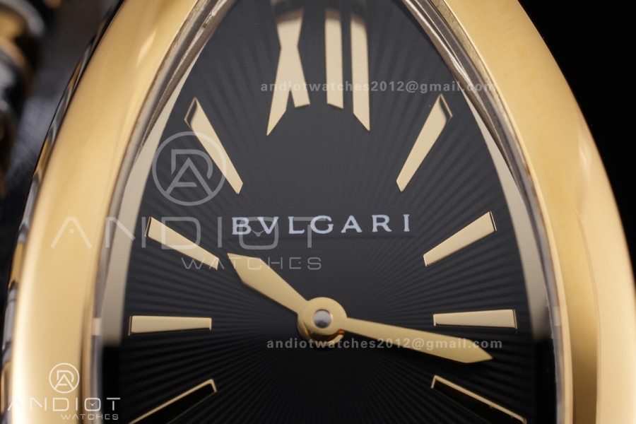 Serpenti 35mm SS/YG BVF 1:1 Best Edition Black Dial on SS/YG Bracelet Ronda Quartz