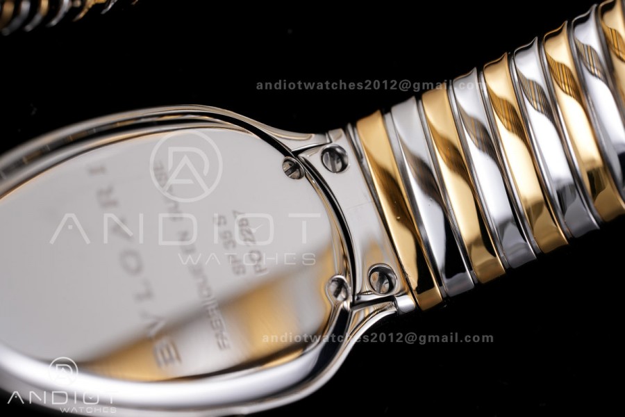 Serpenti 35mm SS/YG BVF 1:1 Best Edition Black Dial on SS/YG Bracelet Ronda Quartz