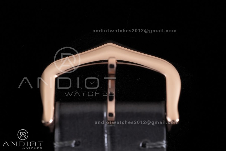 Santos Dumont 43.5mm RG F1F Best Edition Silver Dial on Gary Leather Strap Quartz