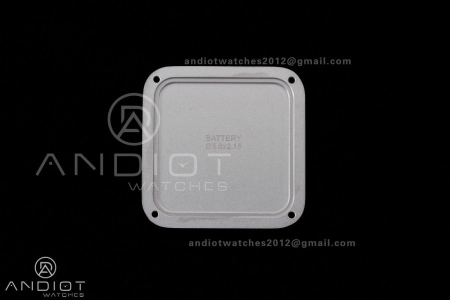 Santos Dumont 43.5mm SS F1F Best Edition Black Dial on Black Leather Strap Quartz