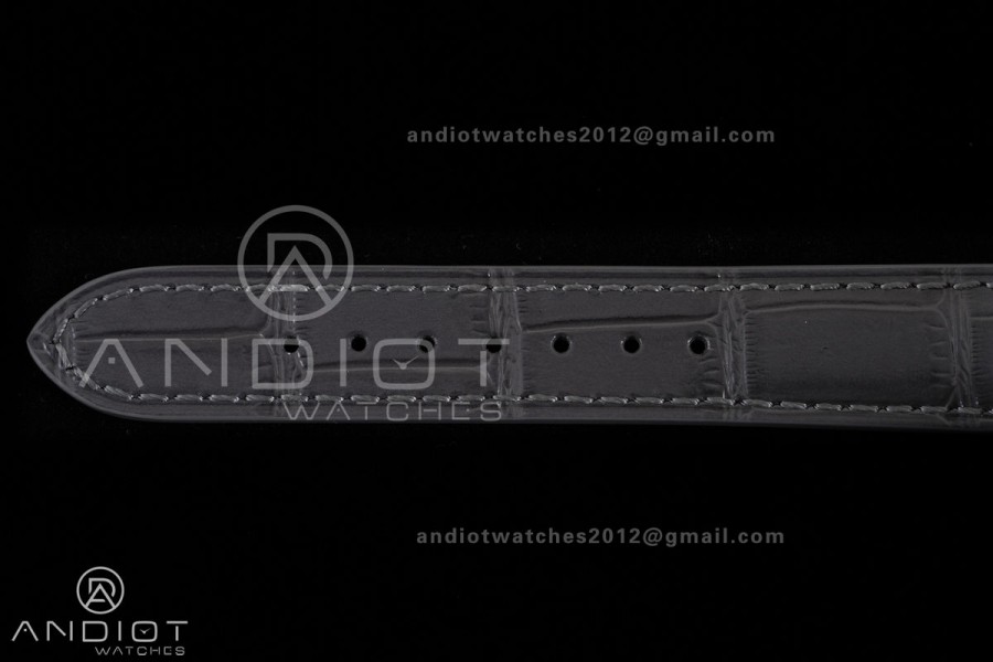 Santos Dumont 38mm RG F1F Best Edition Silver Dial on Black Leather Strap Quartz