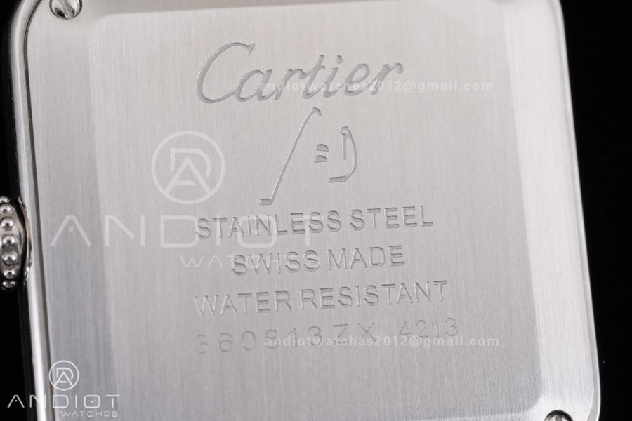 Santos Dumont 38mm SS F1F Best Edition Silver Dial on Blue Leather Strap Quartz